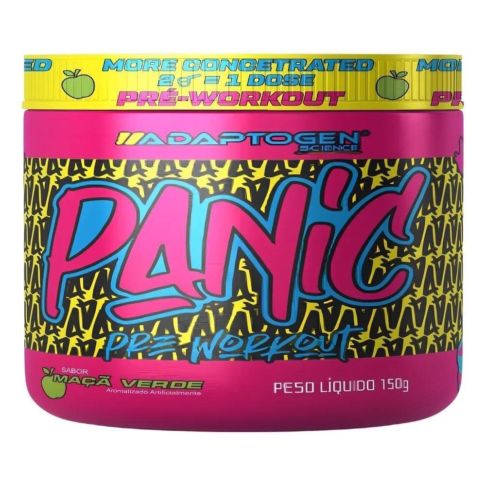 2X Suplemento Em Pó Adaptogen Science Panic Pré Treino Com C