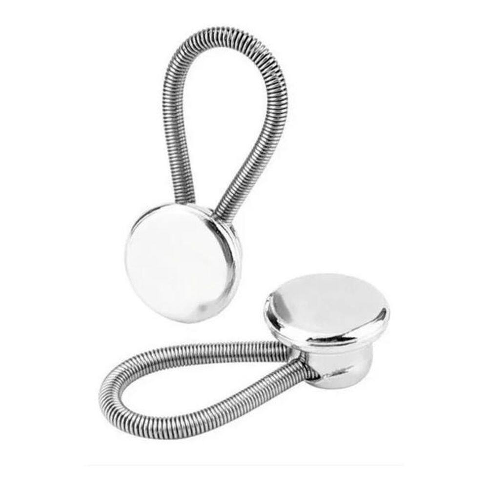 2X 02 Extensor De Colarinho Camisa Social Alargador De Aço