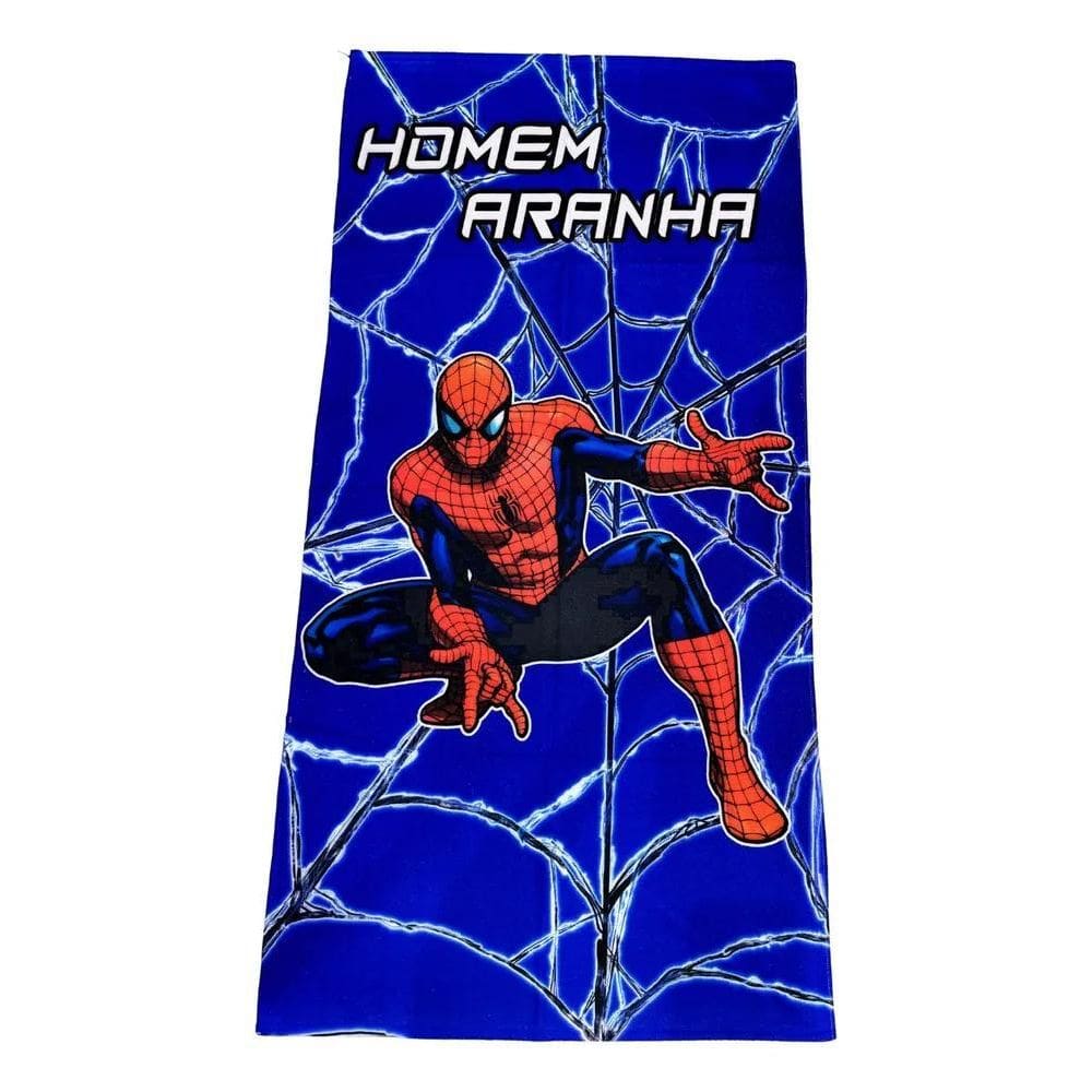2X Toalha Infantil Banho Praia Algodão Grande Homem Aranha