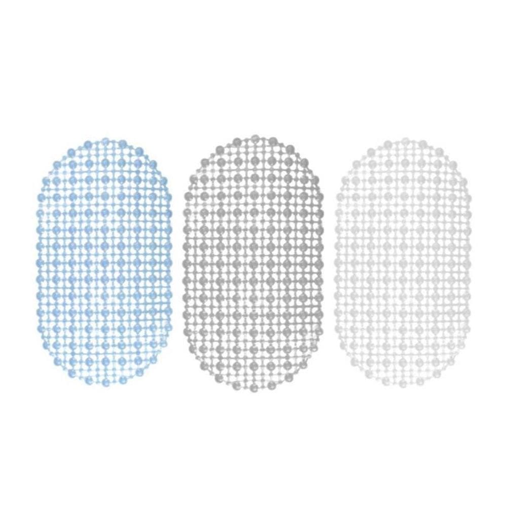 Tapete Oval Para Banheiro Box Antiderrapante Pvc 60Cm X 32Cm