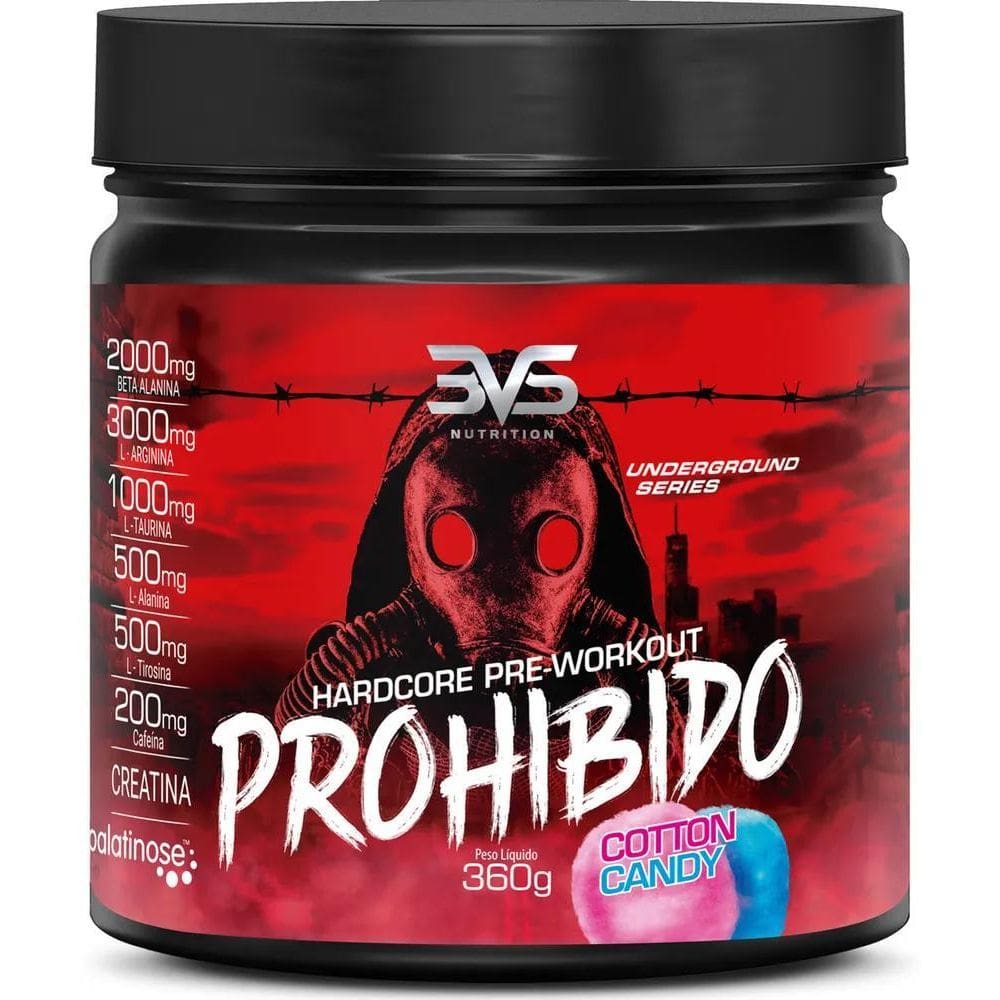 2X Pré Treino Prohibido Com Creatina E Beta Alanina 360G Sab