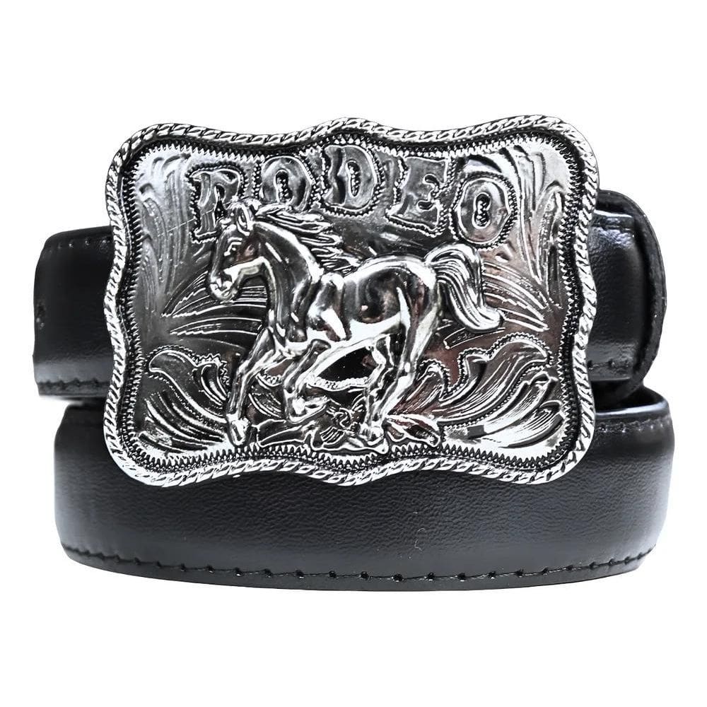 2X Cinto Country Infantil Unissex Peão De Rodeio Fivela Cava