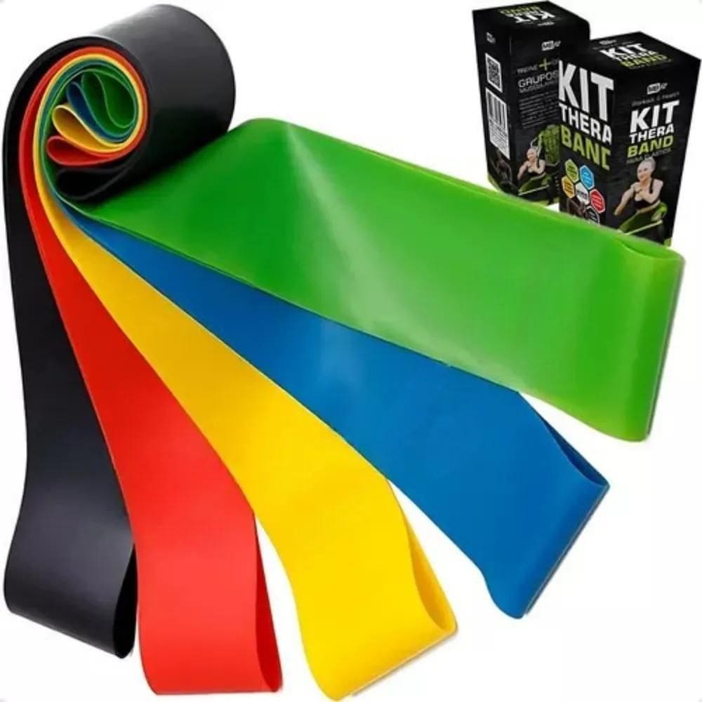 Kit 5 Faixa Elástica Super Mini Band Para Treino Exercícios
