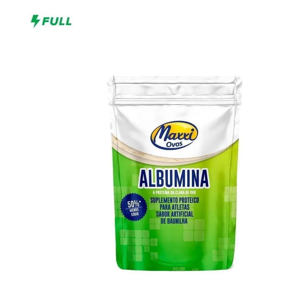 2X Albumina 500G - Proteina Do Ovo - Sabor Morango - Maxxi O