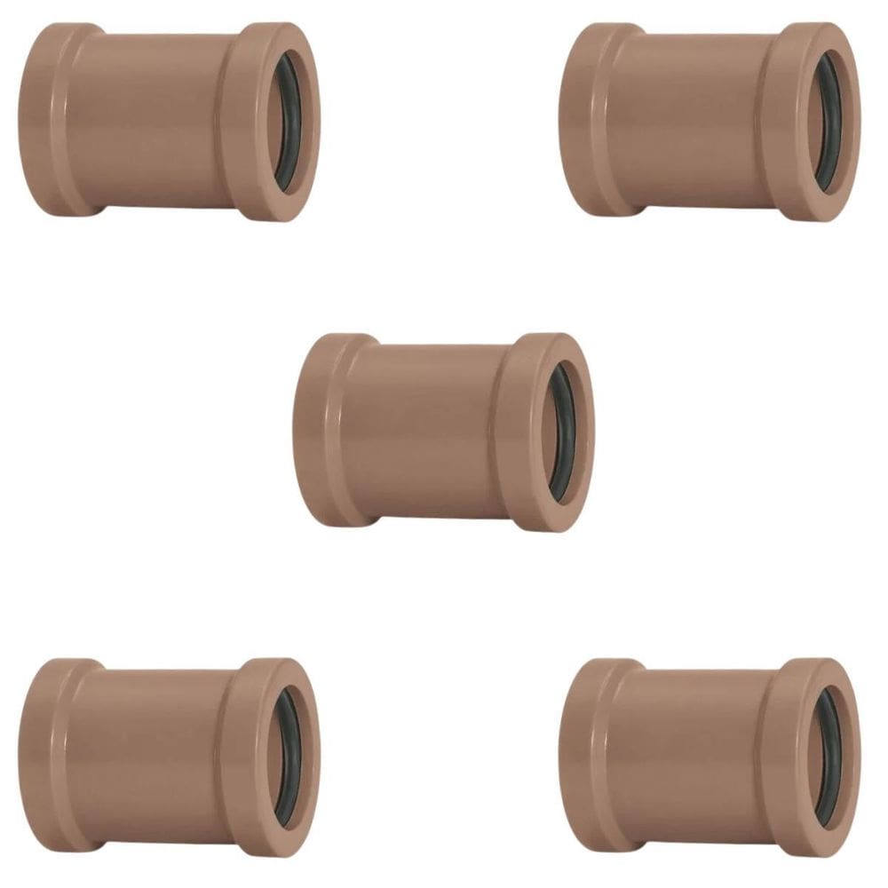 Luva De Correr 20Mm Pvc Encanamento Conexão Kit 05 Un