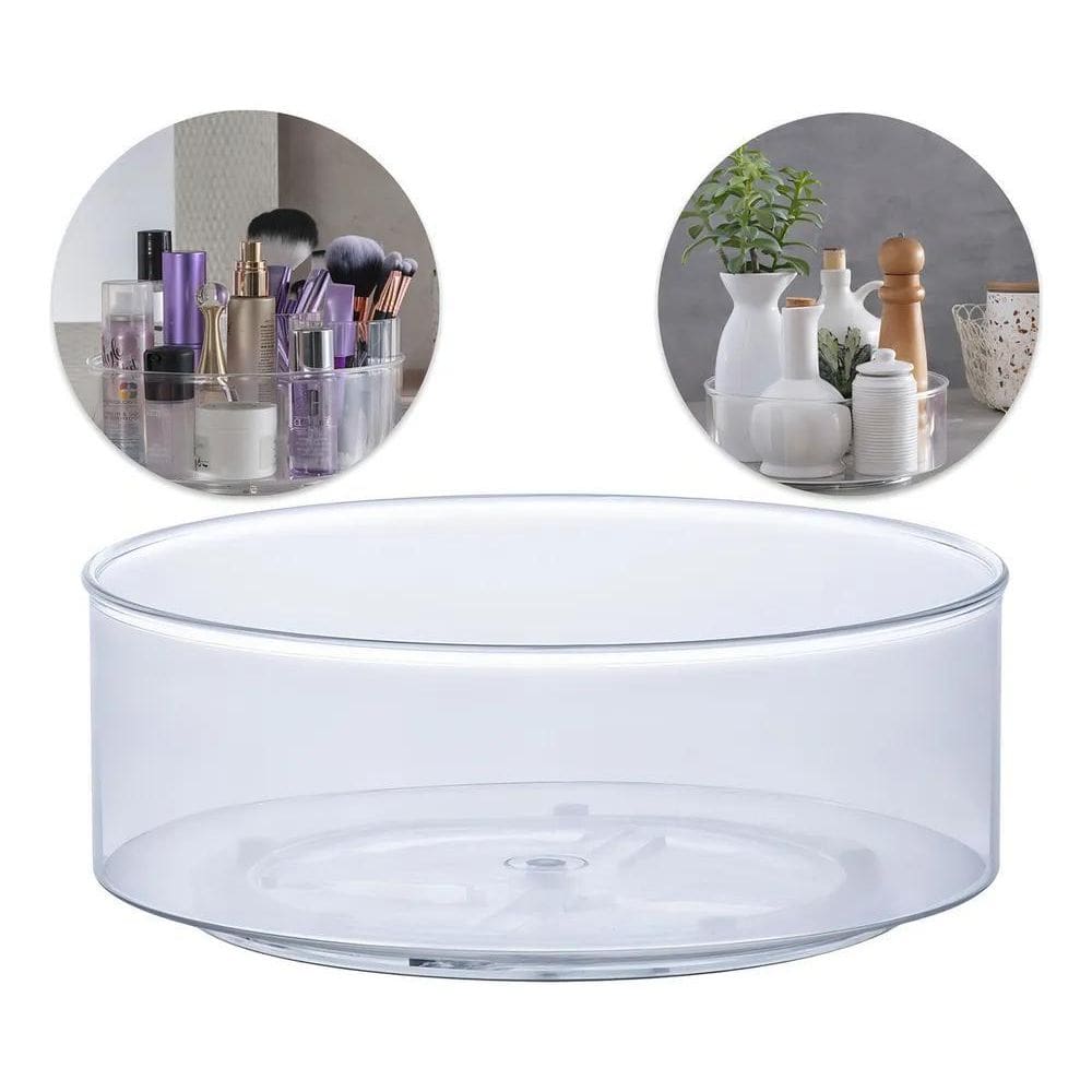 2X Organizador Giratório Maquiagem Cosméticos Tempero Cozinh