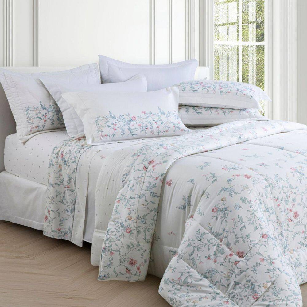 Cobreleito King 300 Fios Kacyumara Satinee 03 Peças Siera