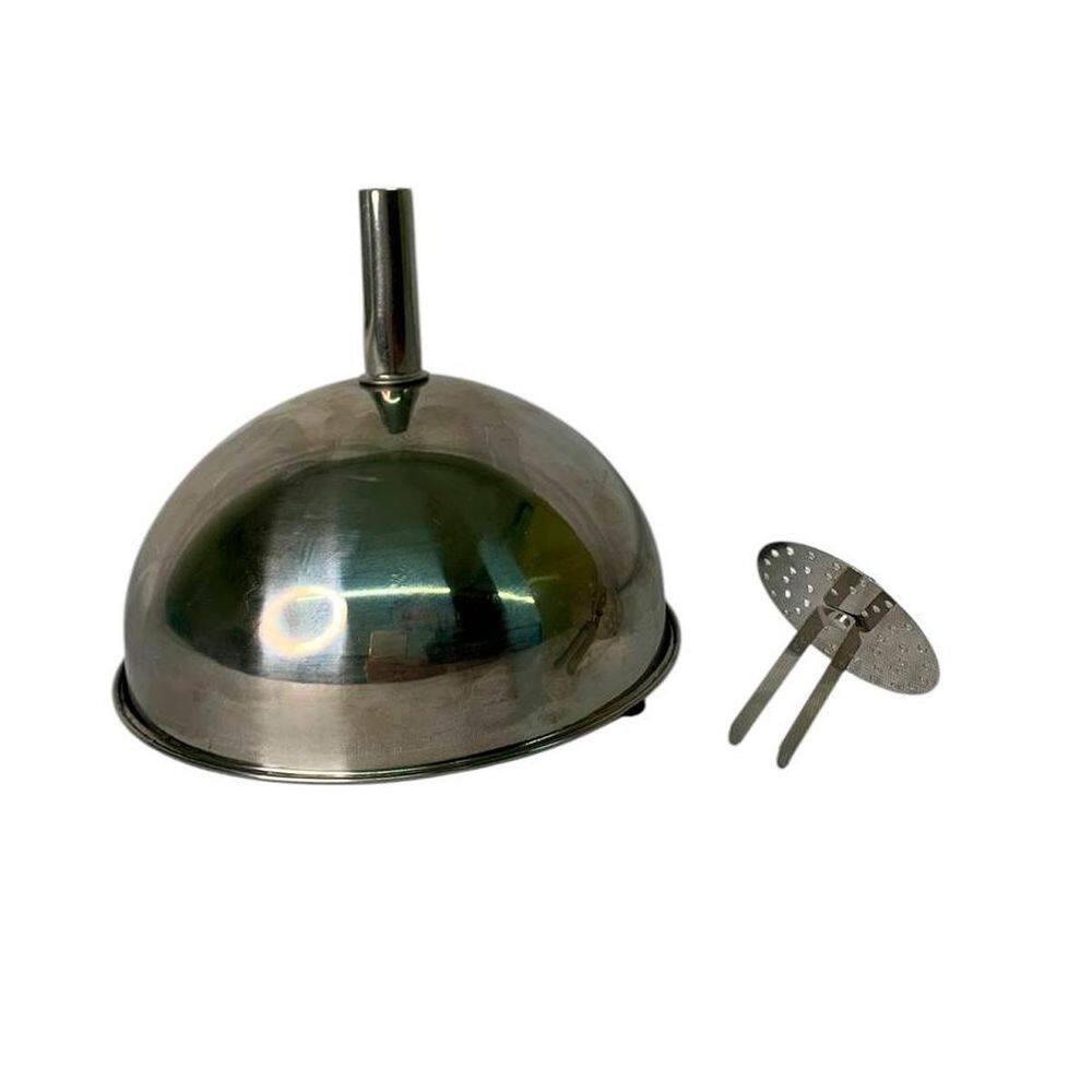 Funil Inox 15Cm Com Peneira Removível