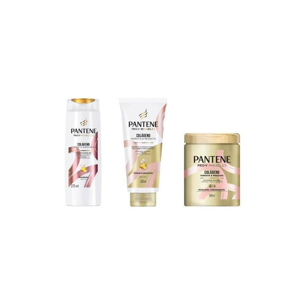 Kit Pantene Colageno 1 Sh 175Ml + 1 Cond 150Ml + Masc 550Ml