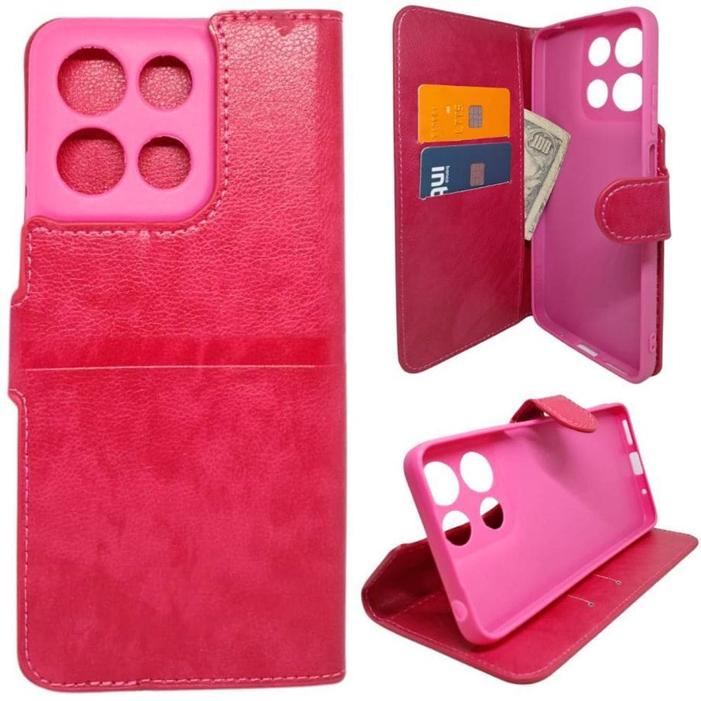 Kit Capa Carteira Compatível Com Motorola G15 + Película 3D