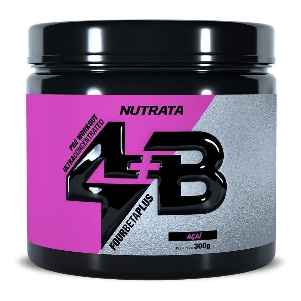 2X Pré Treino Four Beta Plus Pre Workout 300G - Nutrata Sabo