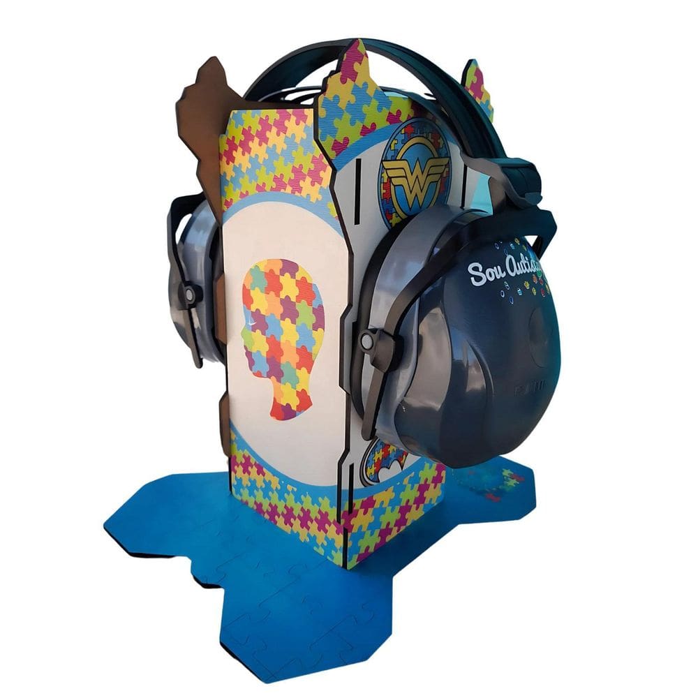 Abafador De Ruído Color Para Autistas Com Suporte Inclusivo