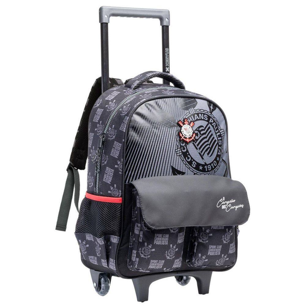 Mochila Escolar Rodas E Costas Corinthians 16418