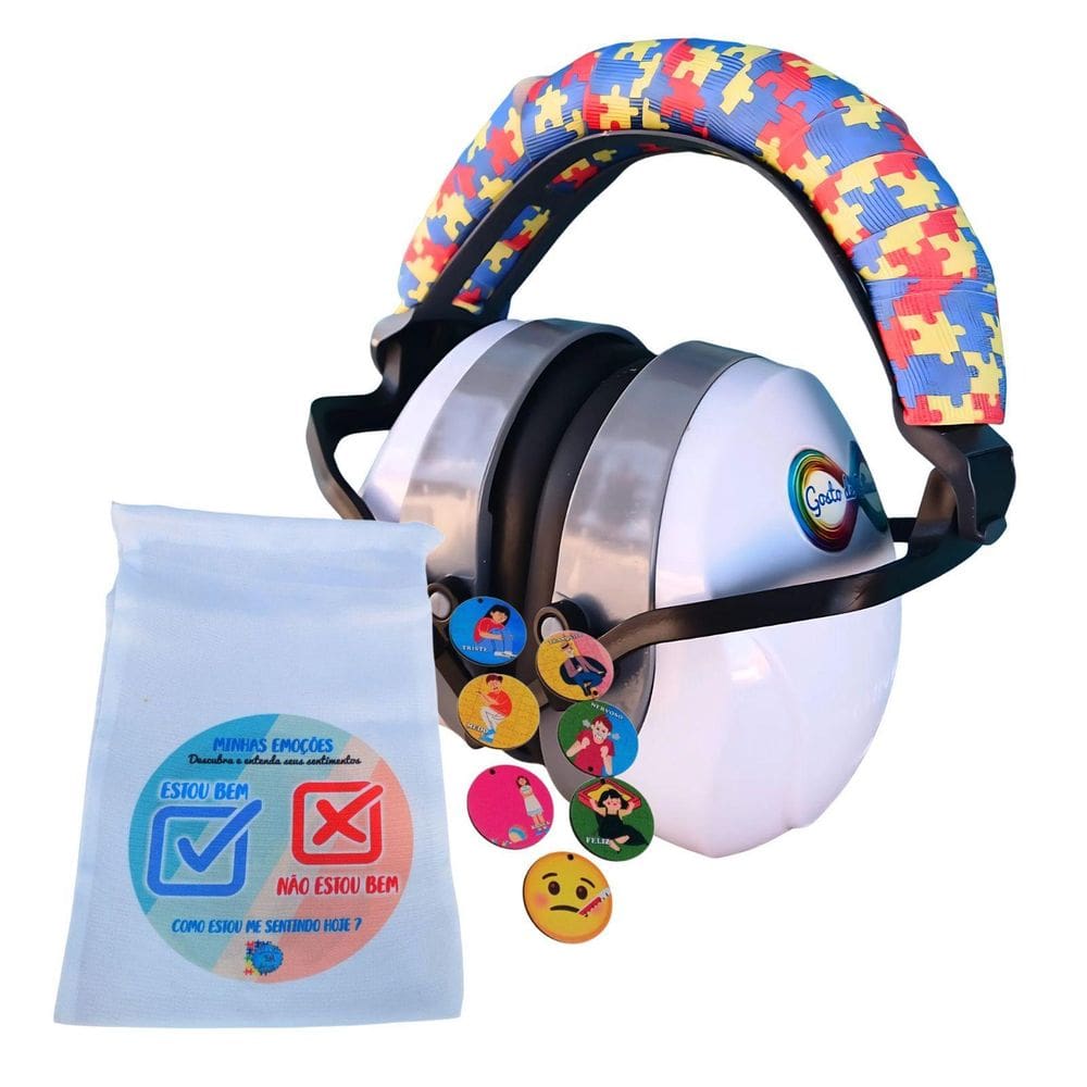 Abafador De Som Infantil Acolchoado Para Autistas 26 Db
