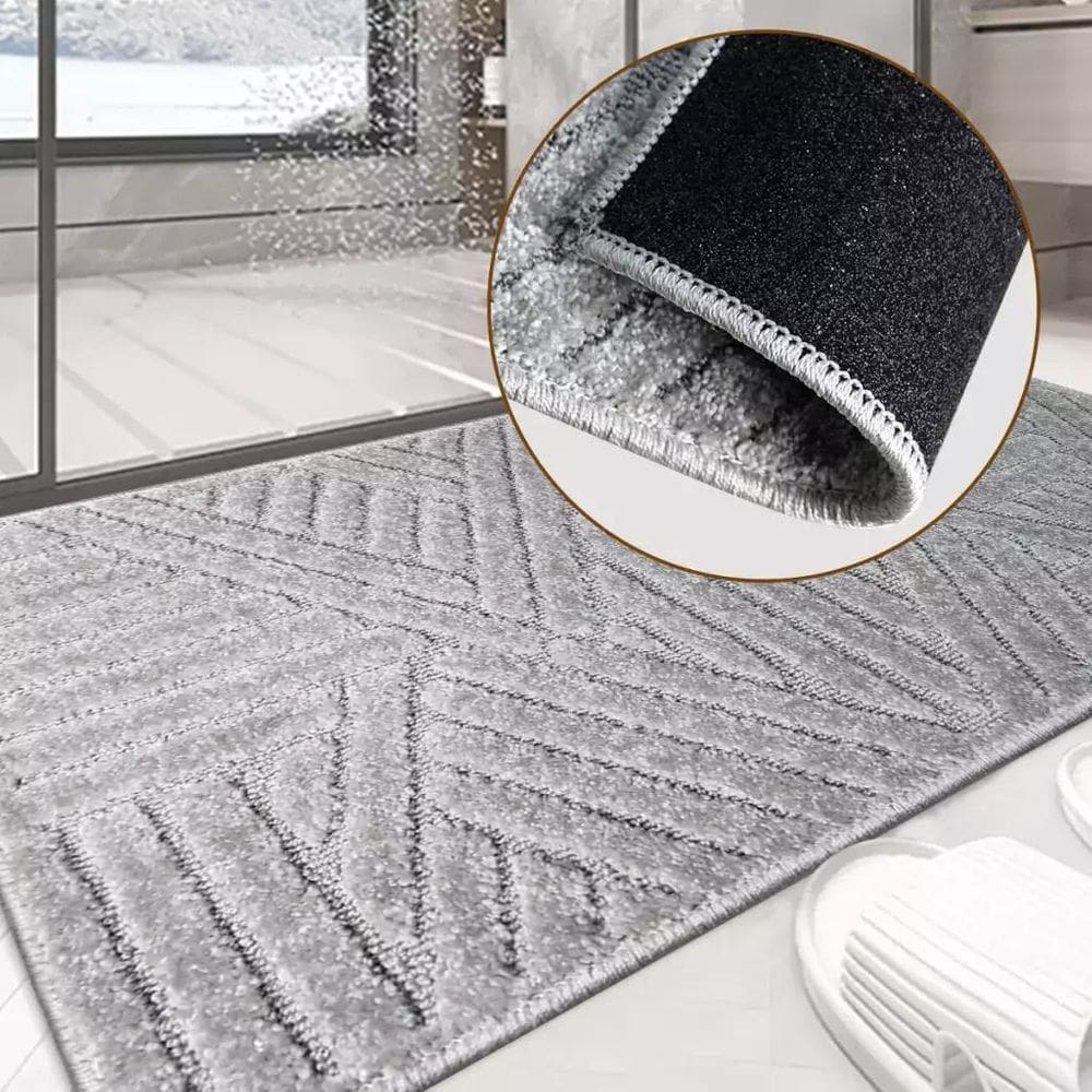 1 Tapete Banheiro Antiderrapante Grande 50X100 Js Tr M51