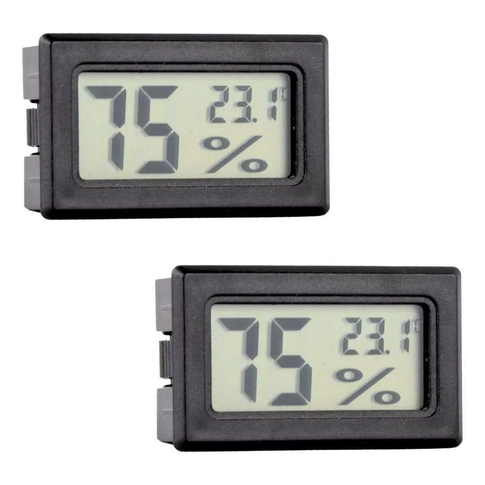 2X Kit 2 Termo-Higrômetro Digital Higrômetro Chocadeira