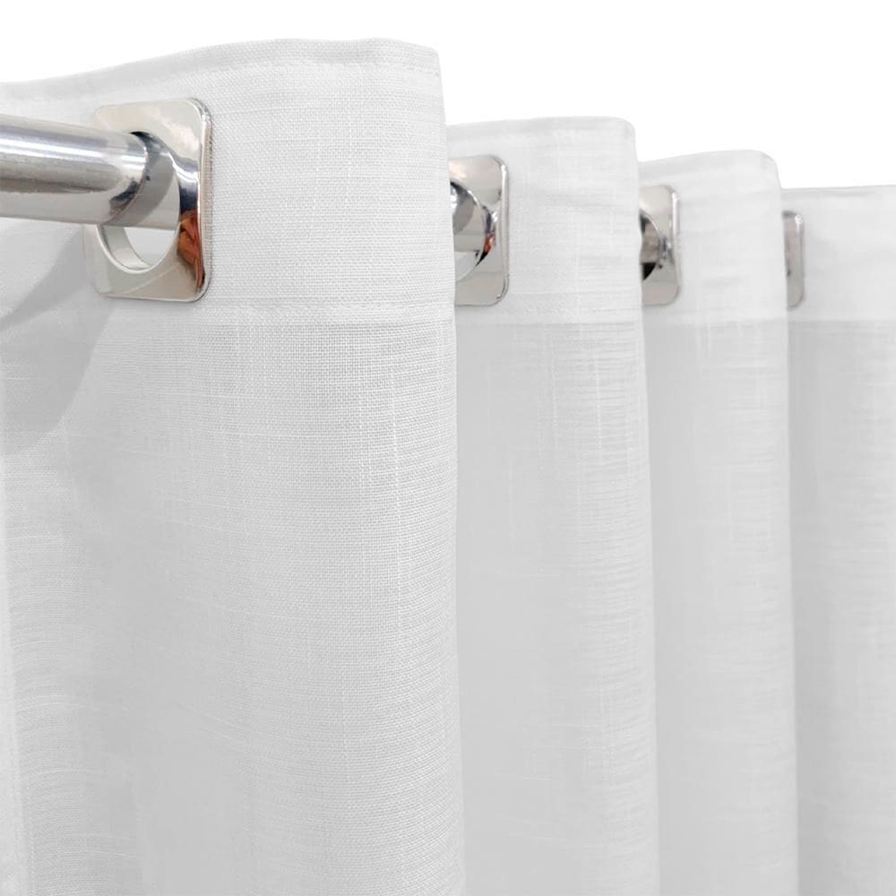 Cortina Voil Gaze Linho 4,00X2,50 Sala Ou Quarto Alto Padrão