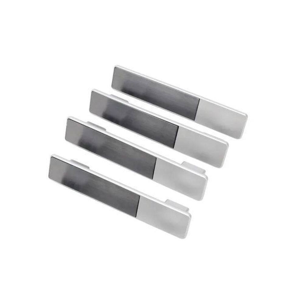 Kit 4 Puxadores 16Cm Móveis Porta Armário Gaveta Preto