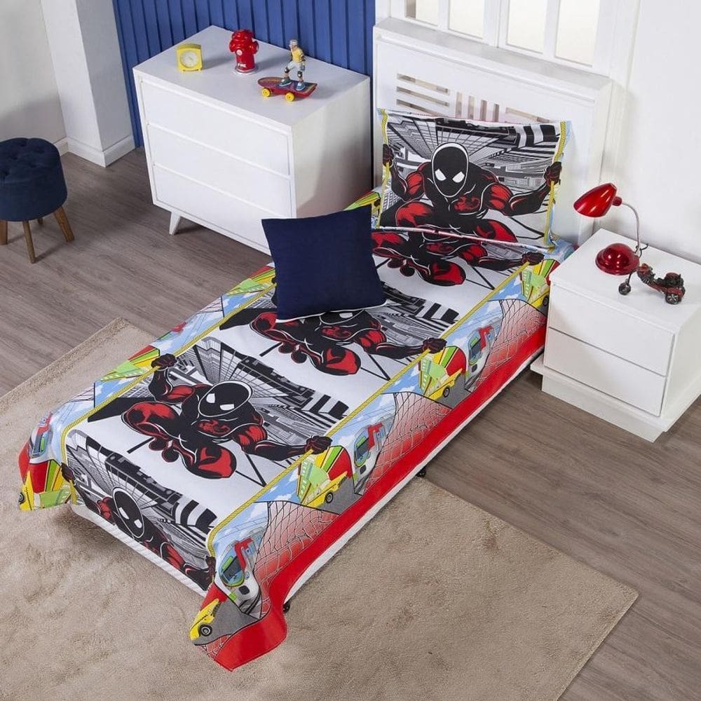 Colcha Cobre Leito Infantil Solteiro Menino Menina