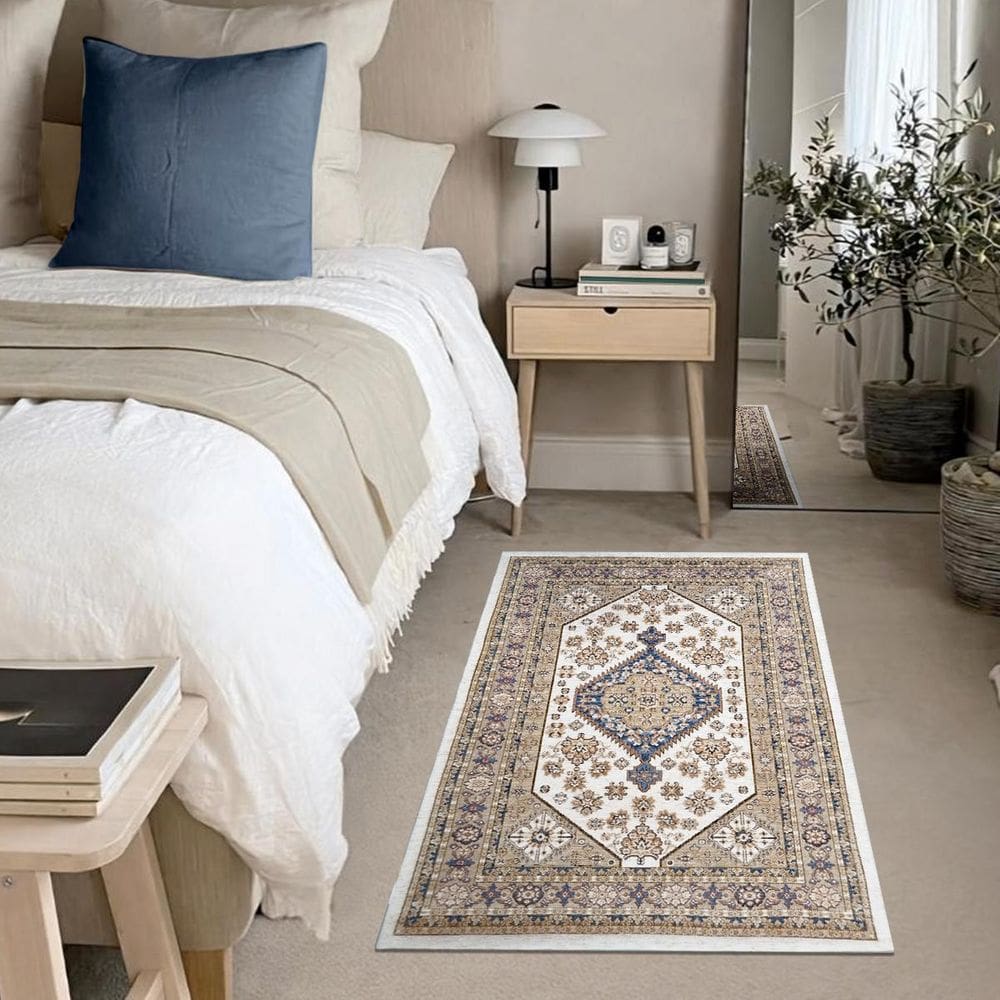 1 Tapete Quarto Beira De Cama Antiderrapante 60X90 Tu M03 Bg