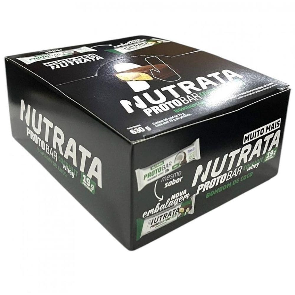 Protobar Whey Display - Sabor: Bombom De Coco 9 Unid. 70G