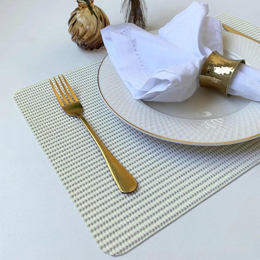 8 Jogo Americano Pvc Antiderrapante Resistente New Flex Br