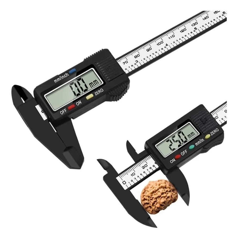 2X Paquímetro Digital Eletrônico Caliper De Fibra Carbono 15