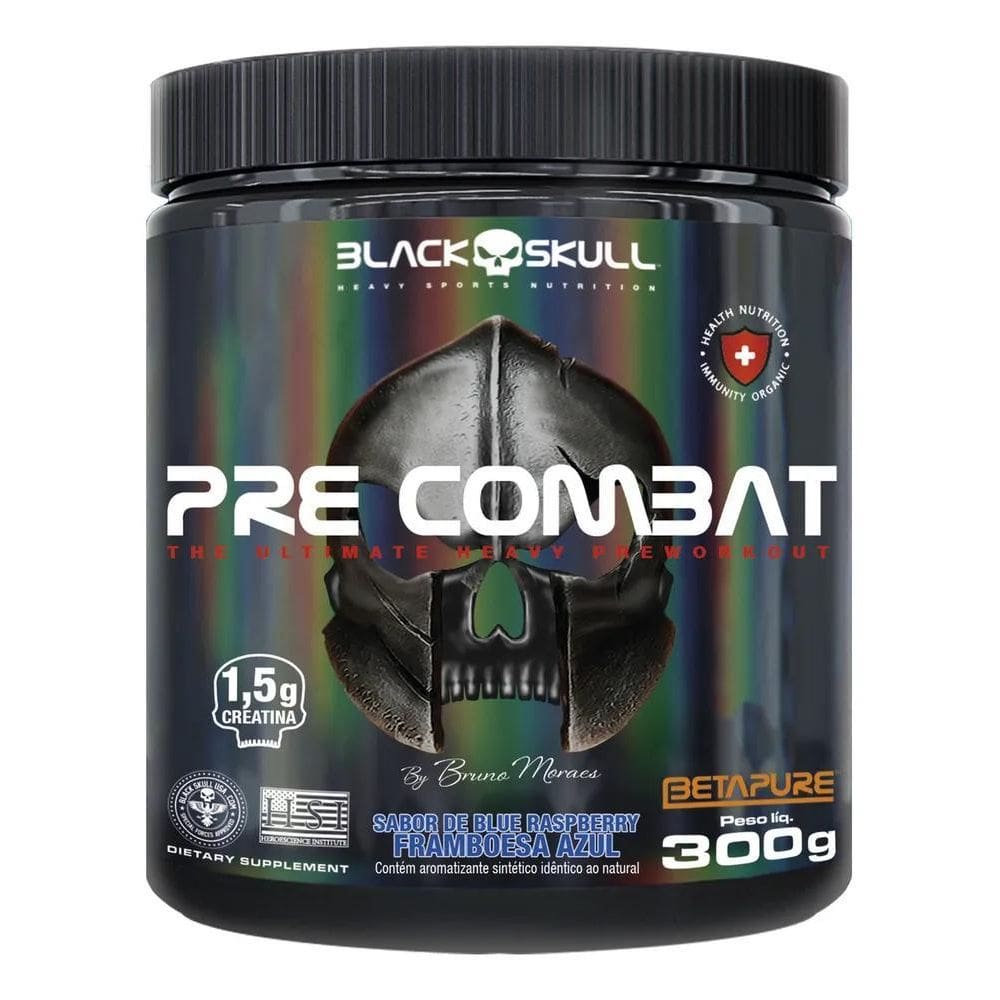2X Pré Treino Pre Combat 300G By Bruno Moraes - Black Skull