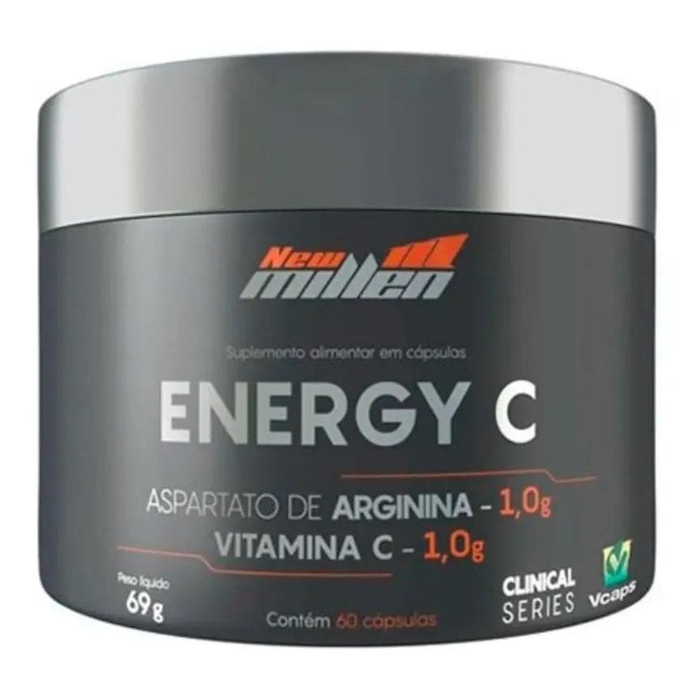 2X Energy C / Vitamina C E Arginina 60 Cápsulas - New Millen