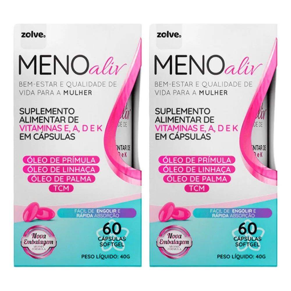 2X Zolve Labs Meno Aliv 2 Potes De Suplemento Com Fórmula Na