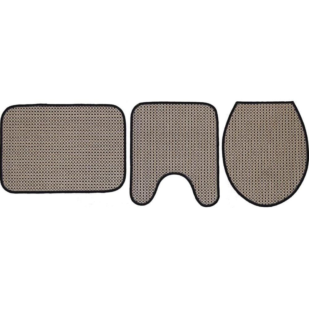 Jogo De Banheiro Artesanal Look Brinco De Princesa-B 3 Pecas