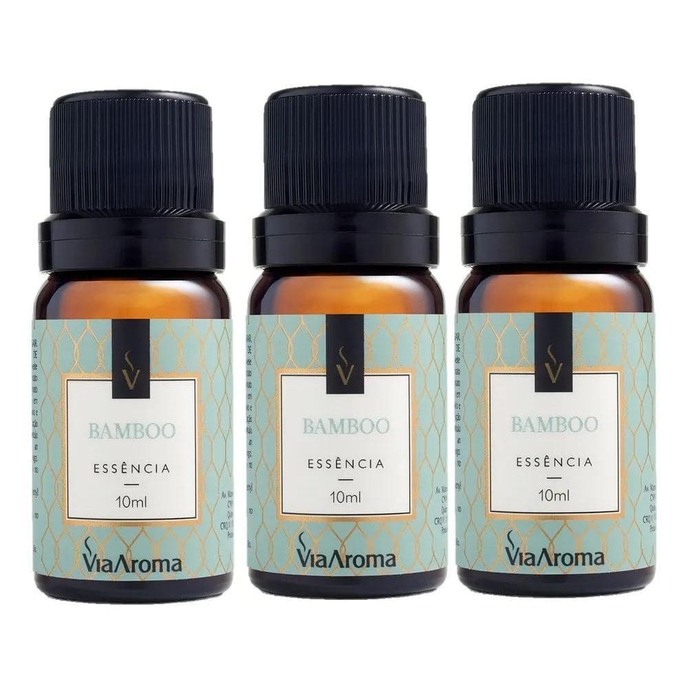 2X Kit 3 Essencia Clássica Aromatizador Bamboo Via Aroma 10M