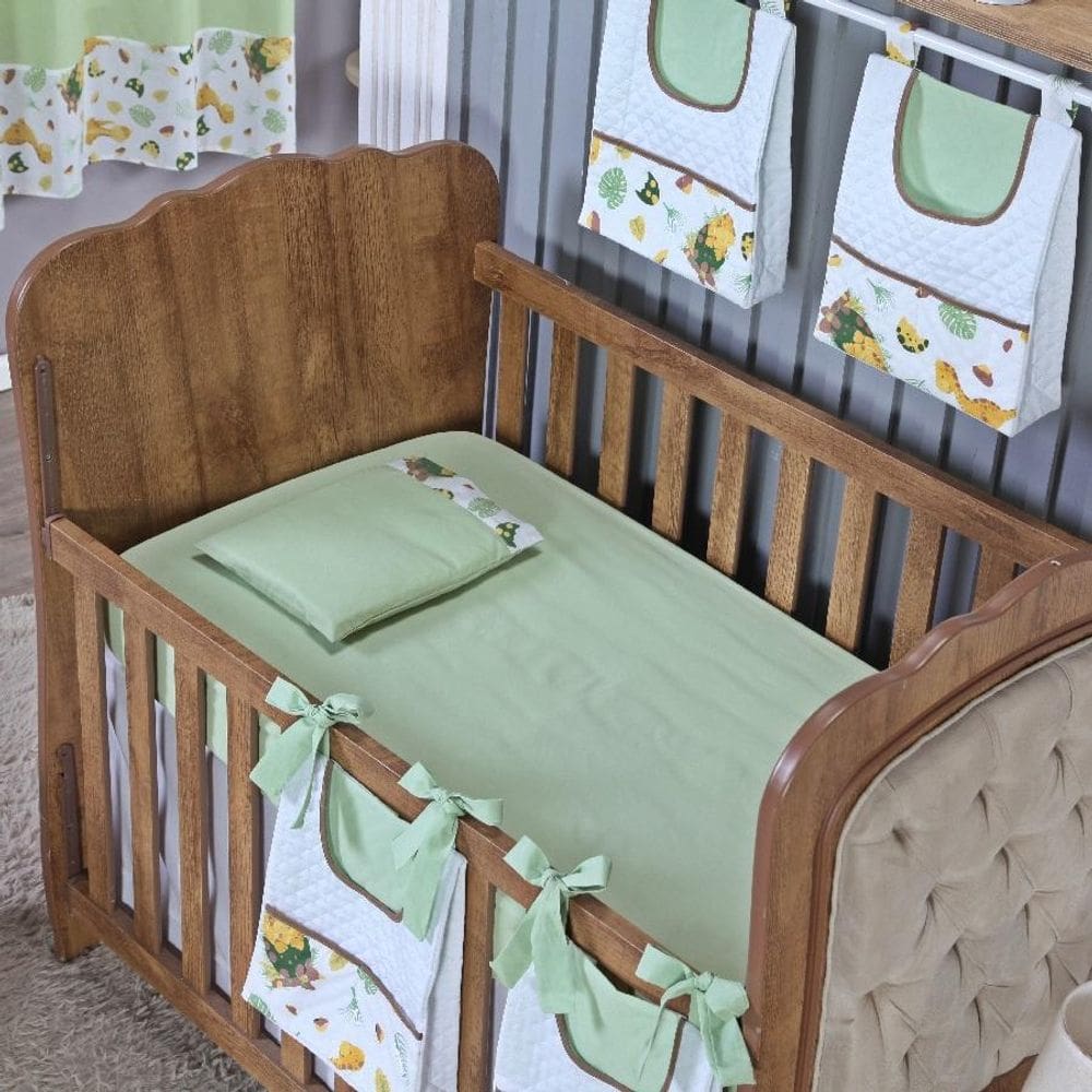 Kit Berço Lençol + Fronha Percal Algodão Menino Menina 2