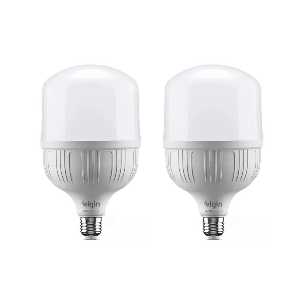 Kit Com 2 Lampadas Wifi Inteligente Led 30W Bivolt Elgin