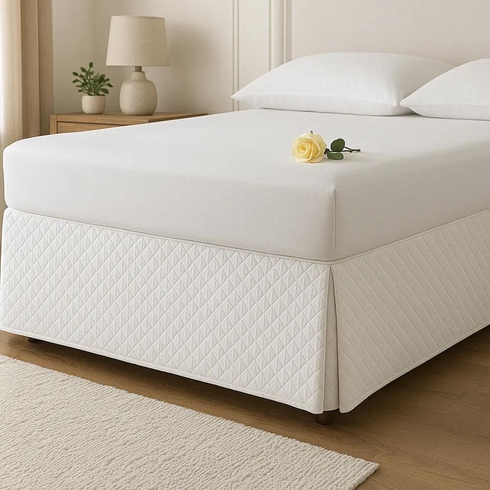 2X Saia Para Cama Box King Size Matelada Microfibra Full