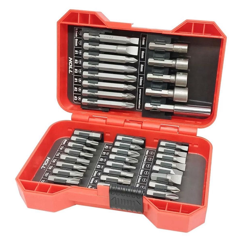 Jogo De Bits Ponteiras E Soquetes 37 Peças  372,0006  - Noll