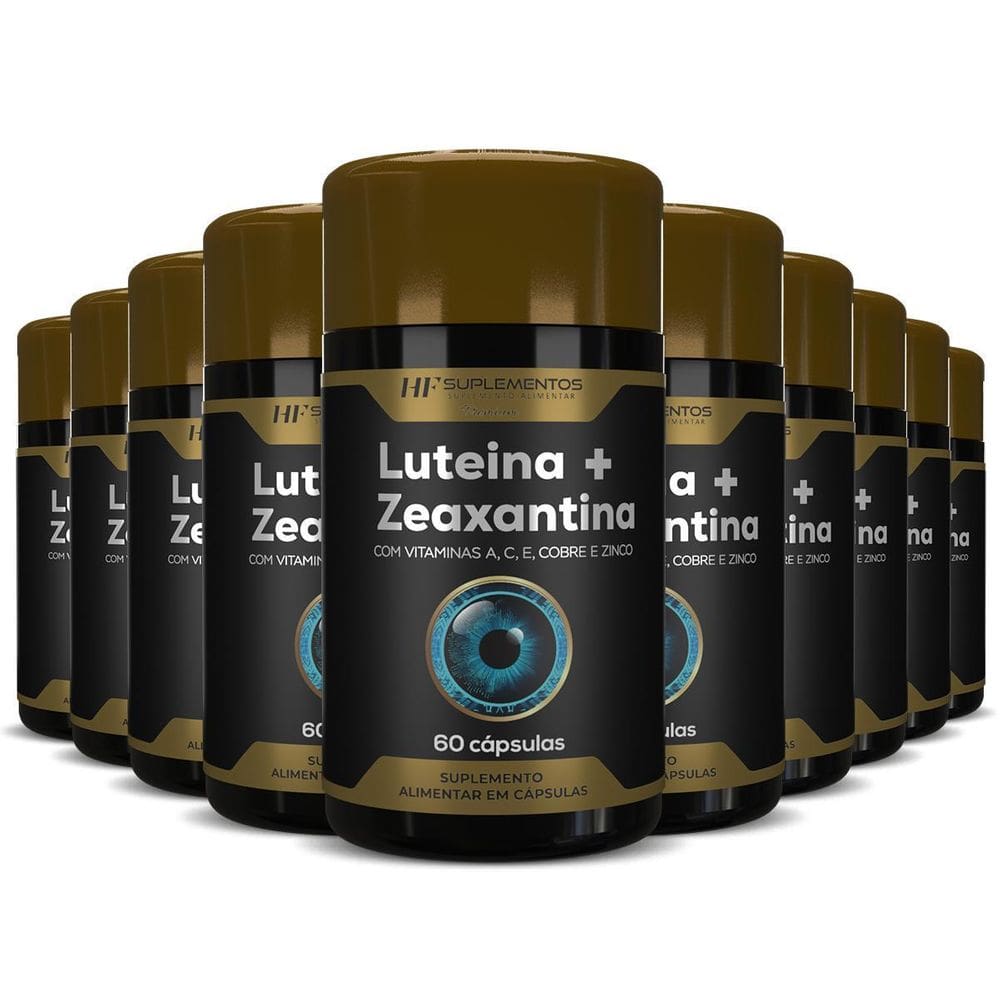 10X Luteina 20Mg + Zeaxantina 3Mg Vitamina A C E Cobre Hf