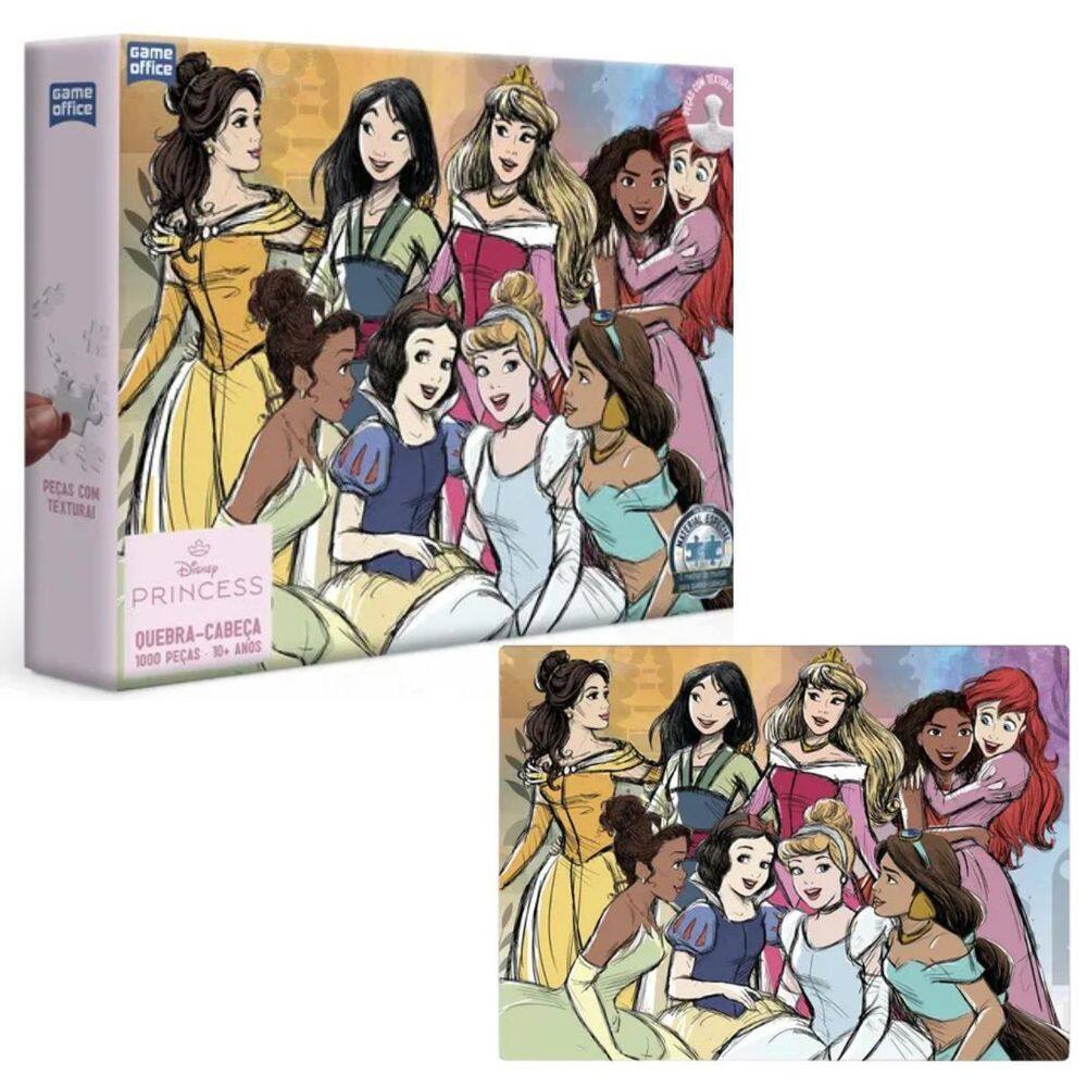 Quebra-Cabeça Princesas Disney 1000 Pçs Game Office Toyster