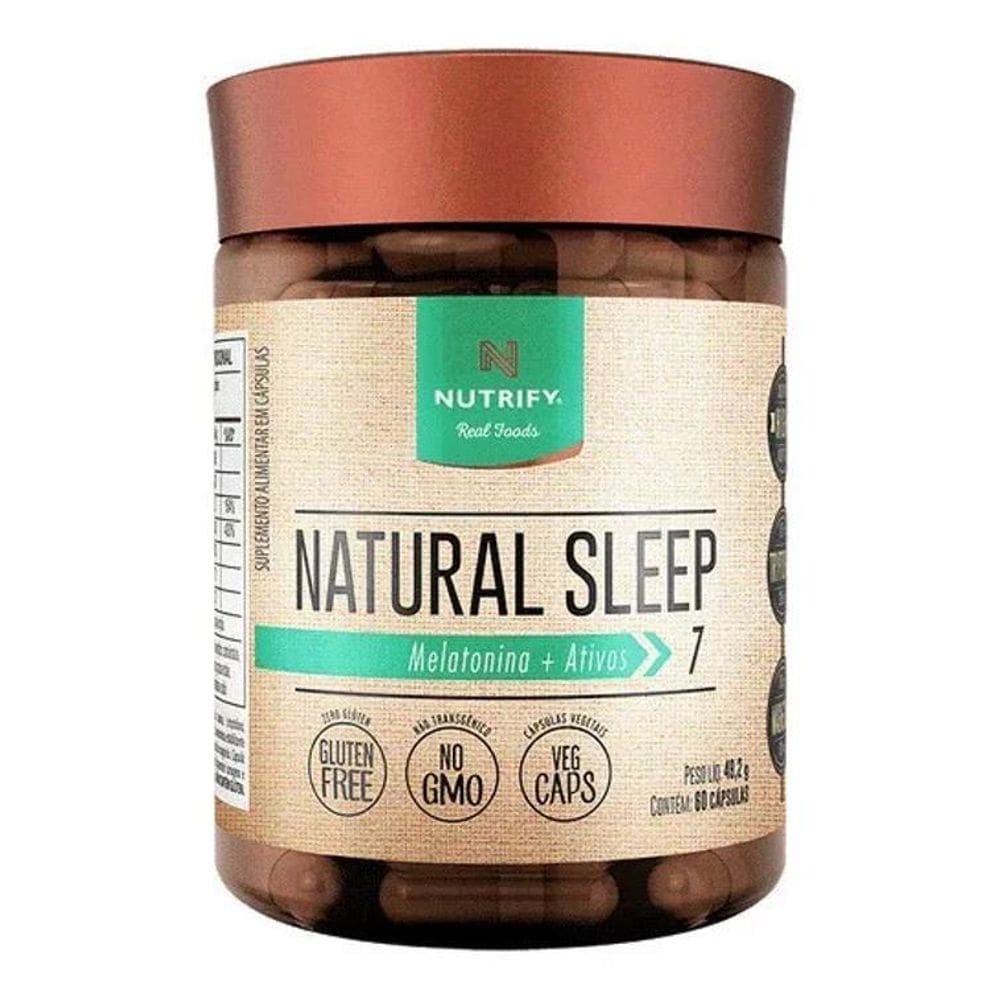 2X Natural Sleep Melhora Do Sono 60 Cápsulas Nutrify