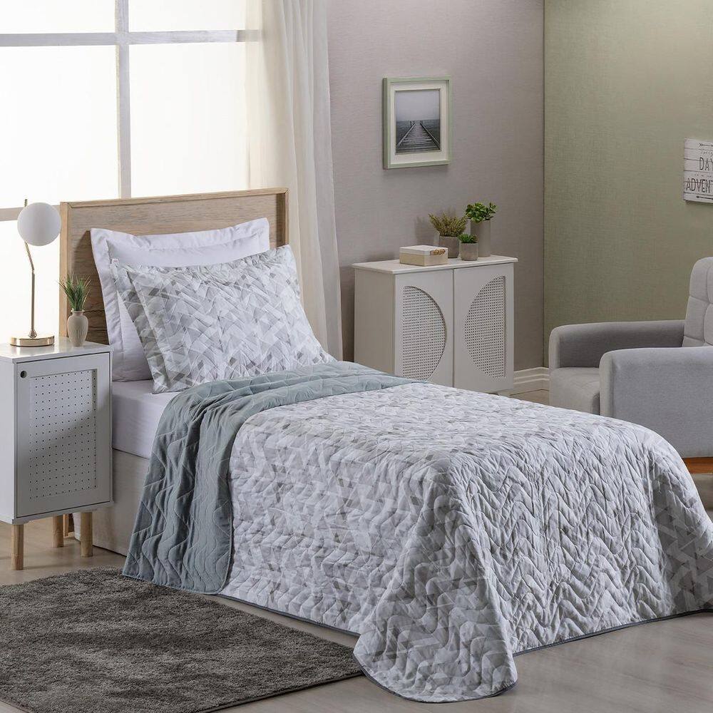 Cobre Leito 2 Peças Solteiro Percal 200 Fios Colori Alpini