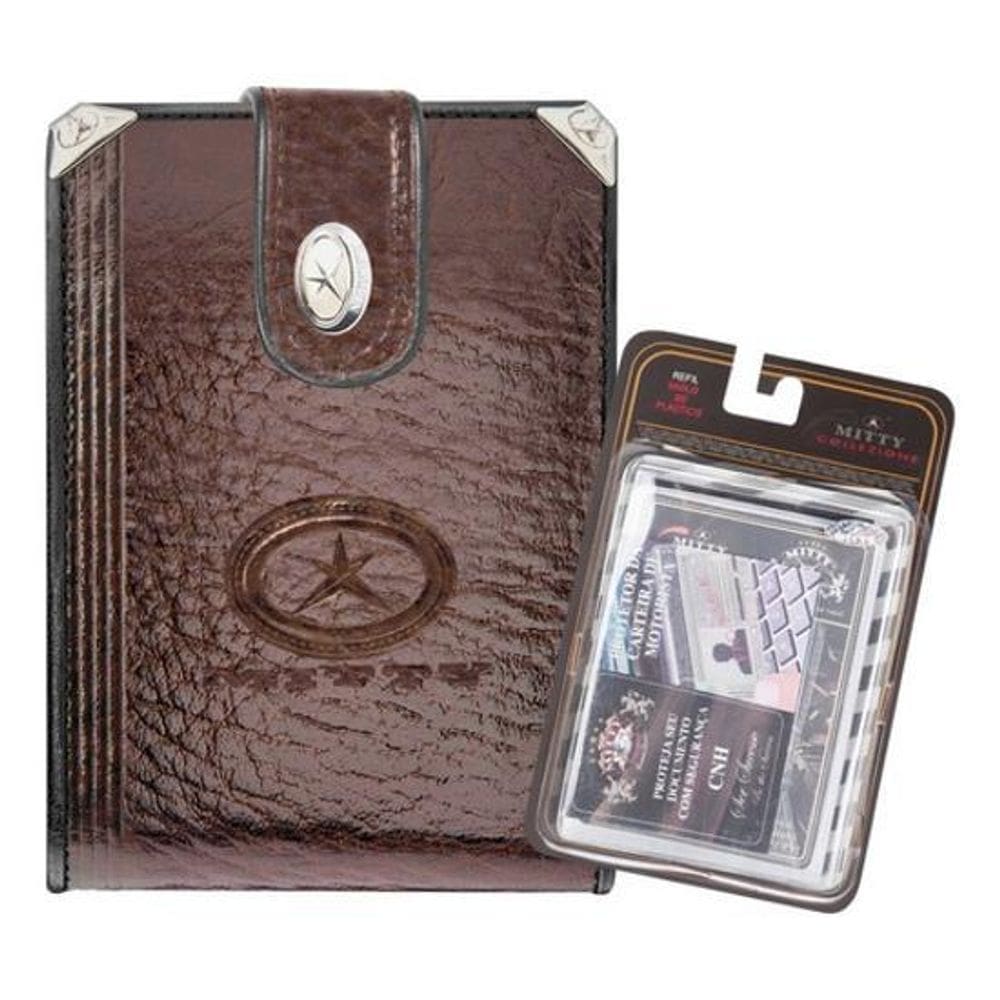 Carteira Masculina De Couro Mitty M2Ef +