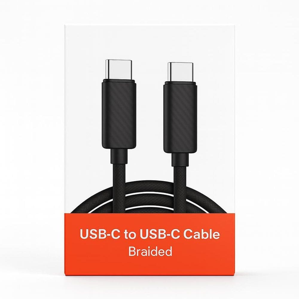 Cabo Pd Pd Tipo C Preto 1 Metro Turbo Reforçado Smartphone