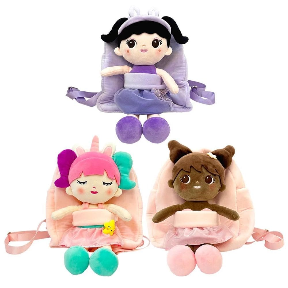 Mochila Infantil Com Alça Boneca Fofinha Caa Toys
