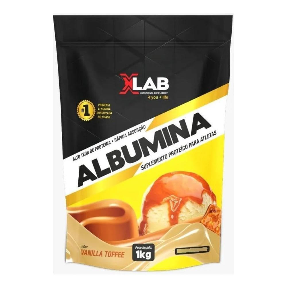 2X Albumina Proteina Do Ovo X-Lab 1Kg - Vários Sabores