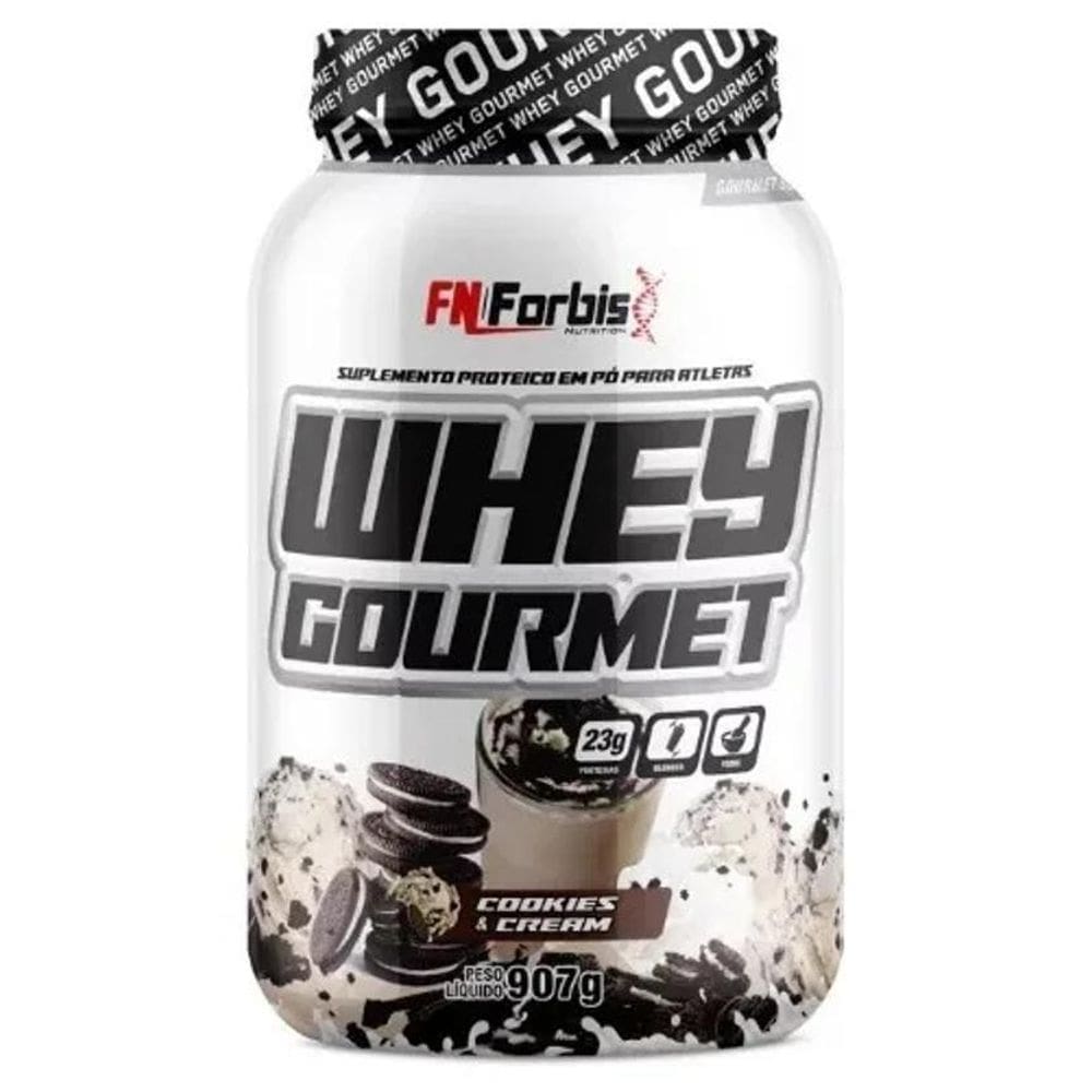 2X Whey Protein Gourmet 907G Cookies Cream Sabor Cookies & C