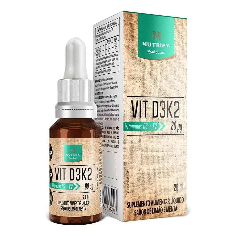 2X Nutrify Vitamina D3K2 Gotas 20Ml