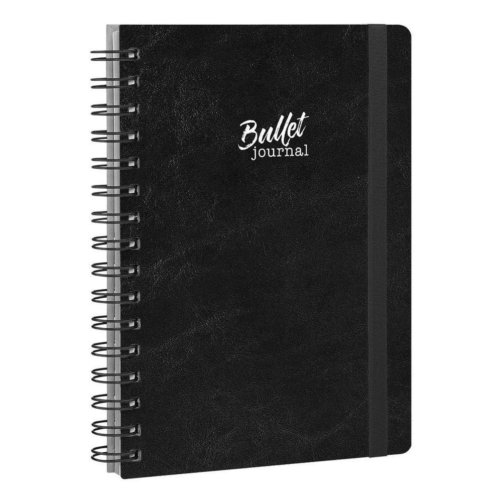 2X Caderno Pontilhado Bullet Journal Capa Dura Luxo 90G 15X2