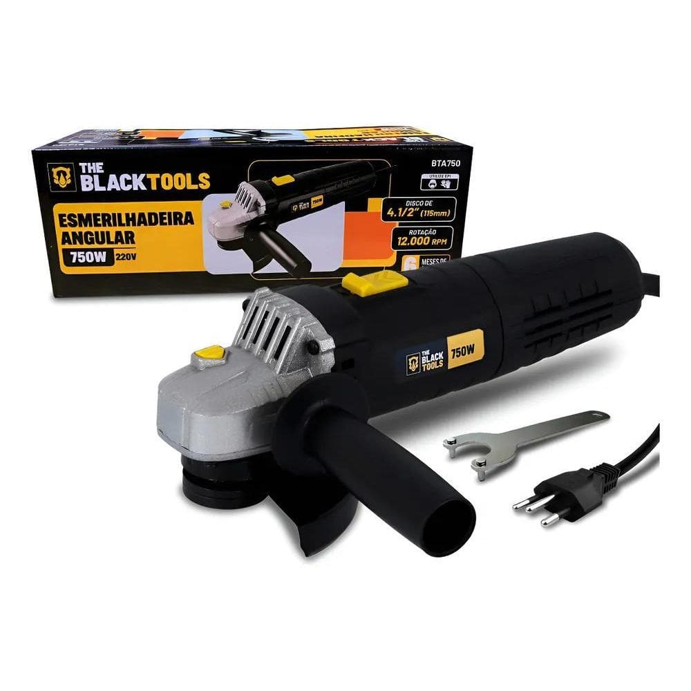 Esmerilhadeira Lixadeira Angular 4.1/2 750W Cor Preto Frequê