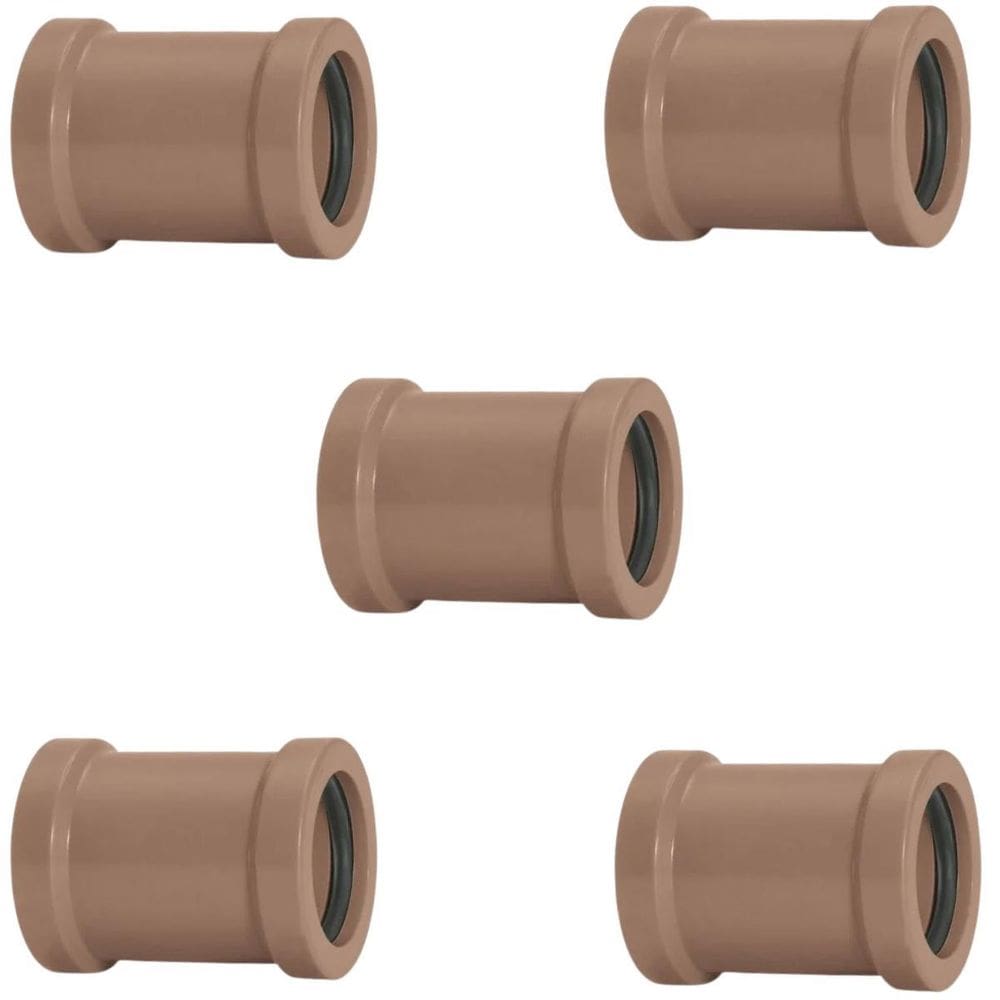 Luva De Correr 40Mm Pvc Encanamento Conexão Kit 05 Un