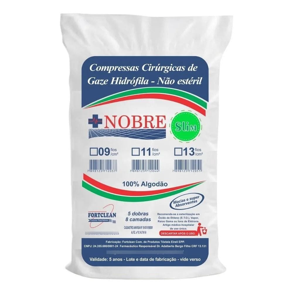 2X Nobre Slim 13 Fios Compressas De Gazes Pacote Com 240Gr A